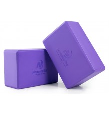 Блок для йоги 23х15х10см 200гр. фиолетовый
