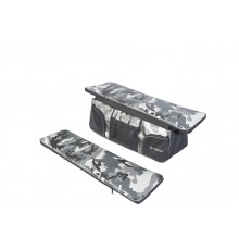Комплект мягких накладок на сиденье Ковчег Премиум 110 с сумкой (камуфляж серый/черный)