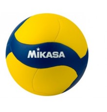 Мяч вол. MIKASA V355W, р.5, 18 панелей, синт.кожа (ПВХ), маш. сшивка, желто-синий