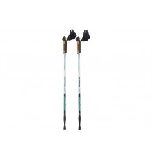 Скандинавские палки BERGER Serenity 2-секционные, 77-135 см, серебристый/черный/мятный