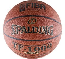 Мяч баск. "SPALDING TF-1000 Legacy" р.7, ZK-композит, нейл.корд, бут.камера,кор-чер-зол