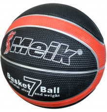 C28682-3 Мяч баскетбольный Meik MK2310 №7 (черный/красный)
