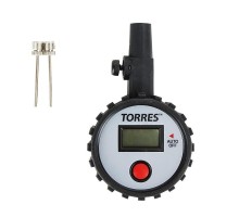 SS1014 Манометр электронный  "TORRES", две  иглы в компл, шкала bar/psi/kg/kpa , черн
