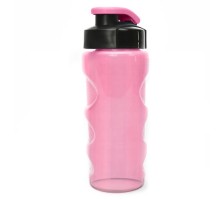 Бутылка для воды "HEALTH and FITNESS", 500 ml., anatomic, прозрачно/розовый