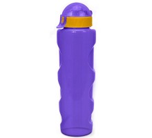 Бутылка для воды "LIFESTYLE" со шнурком, 700 ml., anatomic, прозрачно/фиолетовый