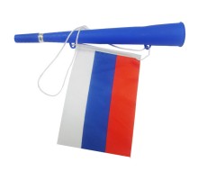 Дудка болельщика большая ,однорожковая с российским флагом