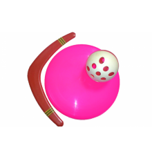 Летающая игрушка №1 (Бумаренг мал., Летающая тарелка, Мяч).