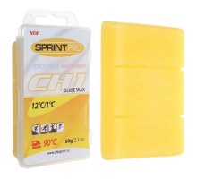Мазь скольжения (парафин) SPRINT PRO желтая 60гр +1/+12