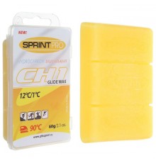 Мазь скольжения (парафин) SPRINT PRO желтая 60гр +1/+12