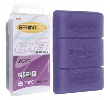 Мазь скольжения (парафин) SPRINT PRO фиолетовая 60гр -3/-8
