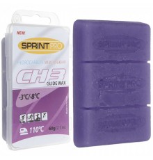Мазь скольжения (парафин) SPRINT PRO фиолетовая 60гр -3/-8