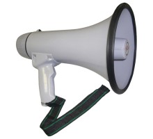 Мегафон большой с микрофоном 30W до 500м.