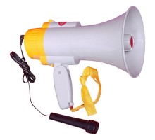 Мегафон с микрофоном средний 15W до 500м.