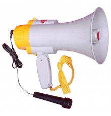 Мегафон с микрофоном средний 15W до 500м.