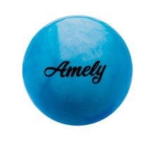 Мяч для х/г Amely AGB-101 19см. синий/белый