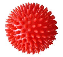 Мяч массажный (красный) твердый ПВХ 9см.