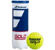 Мяч теннисный BABOLAT Gold Championship 3B,одобр.ITF,сукно,нат.резина,желт
