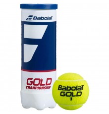 Мяч теннисный BABOLAT Gold Championship 3B,одобр.ITF,сукно,нат.резина,желт