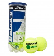 Мяч теннисный BABOLAT Green, войлок, шерсть, нат.резина, желто-зеленый