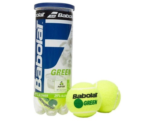 Мяч теннисный BABOLAT Green, войлок, шерсть, нат.резина, желто-зеленый Мяч теннисный BABOLAT Green, войлок, шерсть, нат.резина, желто-зеленый