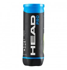 Мяч теннисный HEAD Pro 3B,одобр.ITF,сукно,нат.резина,желтый