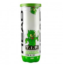 Мяч теннисный HEAD T.I.P Green, фетр,нат.резина,желто-зеленый
