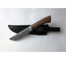 Нож Охотник XB5 алмазка (венге, гарда, мельхиор+трубка)