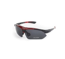Очки BRENDA C3 middle red с пятью сменными линзами и резинкой