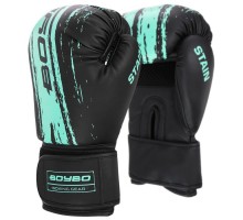 Перчатки боксерские BoyBo Stain Флекс голубой 14 OZ