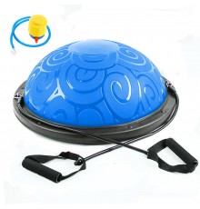 Полусфера BOSU Classic V3 гимнастическая 58см. синяя в комплекте с ножным насосом