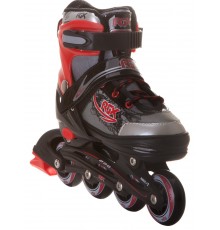 Раздвижные роликовые коньки BRAMAN RED р.S (30-33)