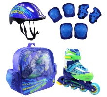 Роликовый комплект SPORTER BLUE р.S (31-34)