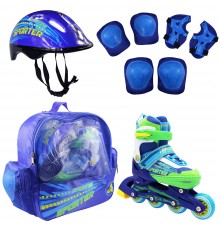 Роликовый комплект SPORTER BLUE р.S (31-34)