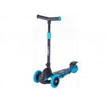 Самокат 3х кол. RIDEX 3D ROBIN 120/90mm неоновый/голубой