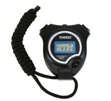 Секундомер "TORRES Stopwatch", часы, будильник, дата, черно-синий