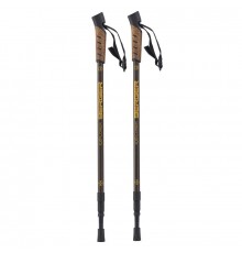 Скандинавские палки BERGER Explorer,3-секционные, 67-135 см, коричневый (пара)